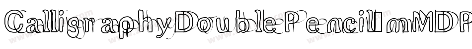CalligraphyDoublePencil-mMDP字体转换