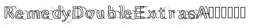 RemedyDoubleExtrasA字体转换