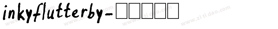 inkyflutterby字体转换