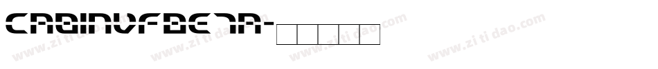 CabinVFBeta字体转换