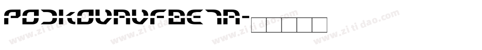 PodkovaVFBeta字体转换