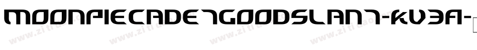 MoonpieCadetGoodslant-KV3A字体转换