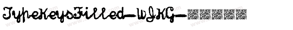 TypeKeysFilled-WJKG字体转换