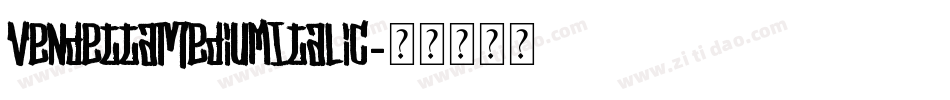 VendettaMediumItalic字体转换