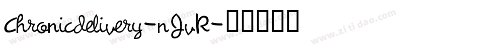 Chronicdelivery-nJvR字体转换