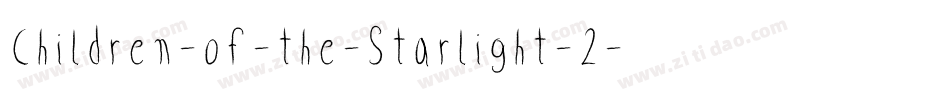Children-of-the-Starlight-2字体转换