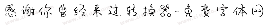 感谢你曾经来过转换器字体转换