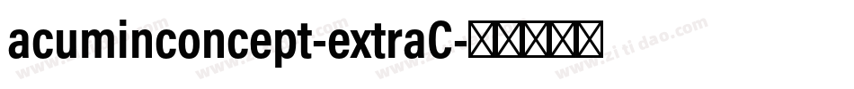 acuminconcept-extraC字体转换