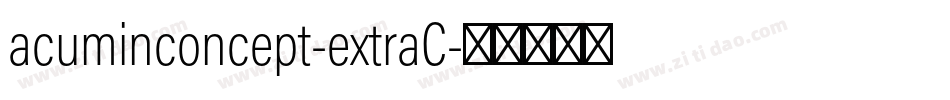 acuminconcept-extraC字体转换