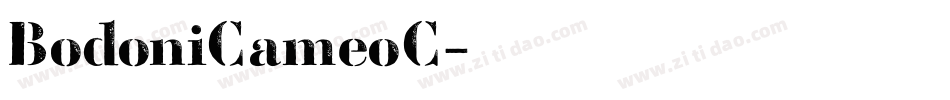 BodoniCameoC字体转换