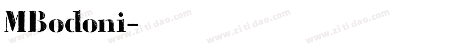 MBodoni字体转换