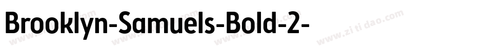 Brooklyn-Samuels-Bold-2字体转换