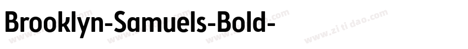 Brooklyn-Samuels-Bold字体转换