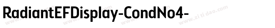 RadiantEFDisplay-CondNo4字体转换