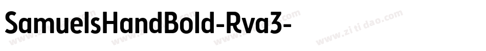 SamuelsHandBold-Rva3字体转换
