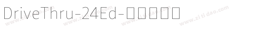 DriveThru-24Ed字体转换