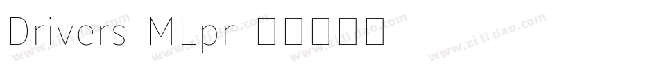 Drivers-MLpr字体转换