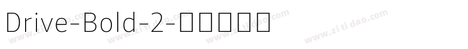 Drive-Bold-2字体转换