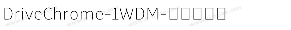 DriveChrome-1WDM字体转换