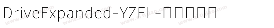 DriveExpanded-YZEL字体转换
