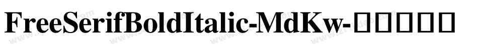 FreeSerifBoldItalic-MdKw字体转换