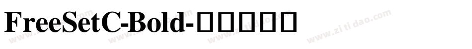 FreeSetC-Bold字体转换