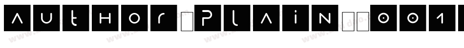 Author(Plain)_001.001字体转换