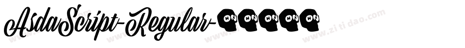 AsdaScript-Regular字体转换