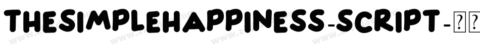 TheSimpleHappiness-Script字体转换