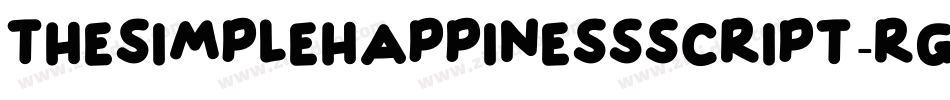TheSimpleHappinessScript-rg2Wp字体转换 TheSimpleHappinessScript-rg2Wp字体转换