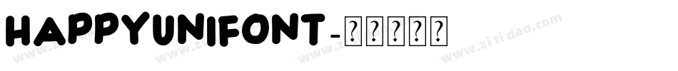 happyunifont字体转换