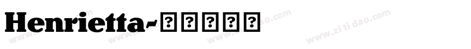 Henrietta字体转换