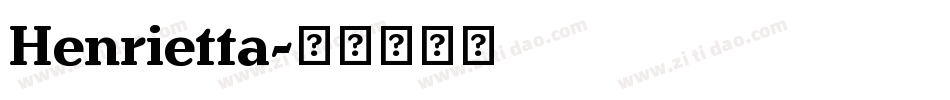 Henrietta字体转换