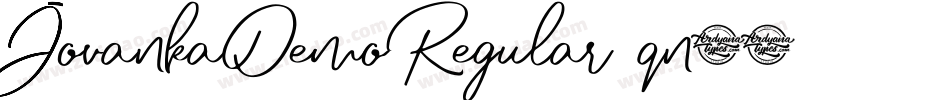 JovankaDemoRegular-qn55字体转换