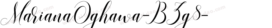 MarianaOghawa-BZg8字体转换