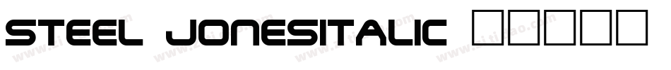 Steel-JonesItalic字体转换
