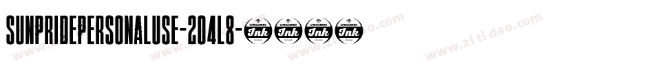 SunPridePersonalUse-2O4L8字体转换 SunPridePersonalUse-2O4L8字体转换