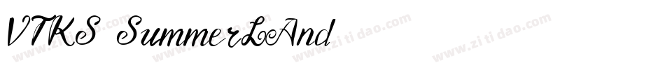 VTKS_SummerLAnd字体转换