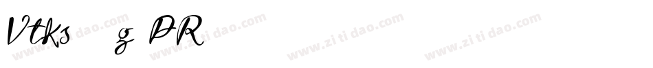 Vtks36-g2PR字体转换