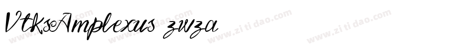 VtksAmplexus-zwza字体转换