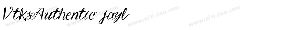 VtksAuthentic-jayl字体转换