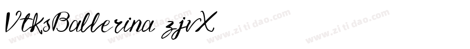 VtksBallerina-zjvX字体转换