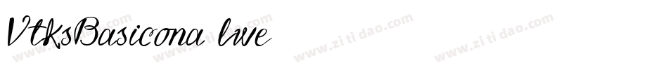 VtksBasicona-lwe5字体转换