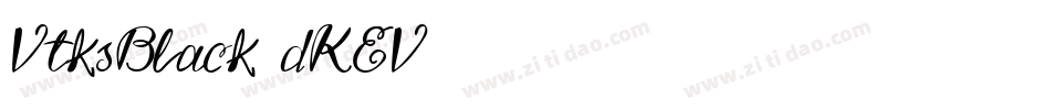 VtksBlack-dKEV字体转换