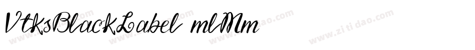 VtksBlackLabel-mlMm字体转换