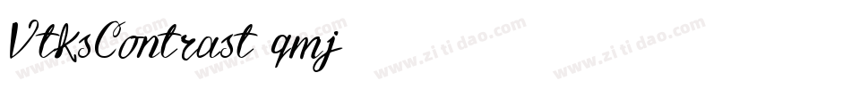 VtksContrast-qmj1字体转换