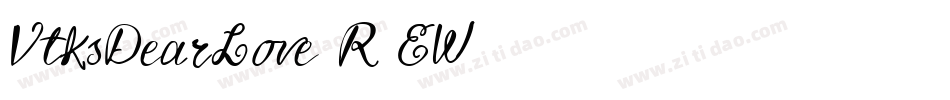 VtksDearLove-R0EW字体转换