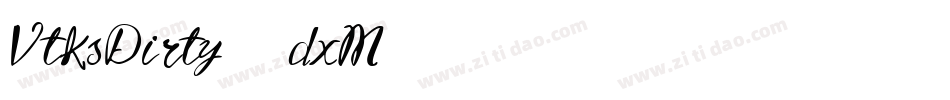 VtksDirty2-6dxM字体转换
