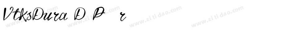 VtksDura3D-P12r字体转换