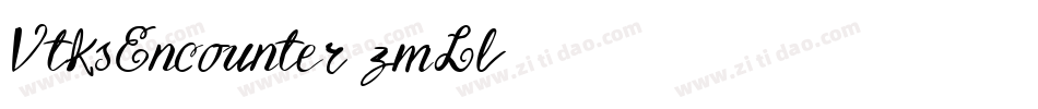 VtksEncounter-zmLl字体转换